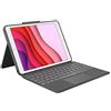 Logitech Combo Touch per iPad (7a, 8a e 9a generazione) Custodia con trackpad di precisione, tastiera retroilluminata simile a quella di un laptop, Smart Connector, Layout Italiano QWERTY - Grigio