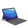 Logitech Combo Touch iPad Pro da 11 pollici (1a, 2a, 3a generazione - 2018, 2020, 2021) Custodia con tastiera - Tastiera retroilluminata staccabile - Italiano QWERTY - Grigio