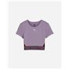 Puma Crop W - T-shirt Training - Donna - Lilla