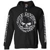 Harley-Davidson Men's Zippered Sweatshirt Jacket, Willie G Skull, Black 30296647