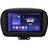 Hizpo 9 Pollice Touchscreen Car Radio compatibile con FIAT 500X 2014-2020 con Carplay/Android Car Bluetooth Navi 8-Core UPC 4 + 32GB Dab Car Radio Adattatore WiFi 4G Mirror Link