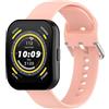 GIOPUEY Cinturini Compatibile con Amazfit Bip 5/Bip 5 Unity, Morbido Silicone Cinturino [Resistente all'Usura] [Traspirante] - Pink
