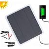 Nimomo Caricabatteria Solare per Auto, 20W 12V Pannello Solare Carica Batteria per Auto, Solare Caricabatterie Auto Pannello Solare Portatile Impermeabile Caricabatteria Con Porta USB per Auto, Barca, Moto