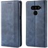 Jielangxin Cover per LG V50 ThinQ 5G,Custodia in Pelle Custodia per LG LMV500EM V50 ThinQ / V450PM V50 ThinQ 5G / V500XM V500N Custodia Case Cover Blue