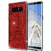 Feyten Cover Galaxy Note 8 con HD Pellicola [2 Pack], Lucciante Brillantini Design TPU Gel Silicone Protettivo Cover Custodia per Samsung Galaxy Note 8 (Rosso)
