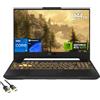 ASUS TUF Gaming Laptop, 15.6 FHD 144Hz Display, 13th Gen Core i7-13620H, GeForce RTX 4070, 64GB DDR5, 1TB PCIe 4.0, Backlit KB, TB 4, WiFi 6, RJ45, HDMI, US Version KB, PDG HDMI, Win 11 Pro