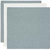Jollein Panno in mussola per bambini, Twinkling, verde mare, confezione da 3 pezzi, 70 x 70 cm, 100% cotone, certificato Oeko-Tex