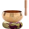 UMLIPOT Set di accessori per la meditazione, per bambini e adulti, yoga, meditazione Feng Shui, con bacchette in legno massiccio, adatto per meditazione e trattamento, set regalo, 8 cm (colore base casuale)