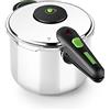 Monix Presto Duo - Set di pentole a pressione 4 + 6 l, in acciaio inox 18/10, adatto a tutti i tipi di piani cottura, inclusa induzione