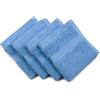 Gözze - Asciugamano Piccolo New York, Set da 4 Pezzi, Morbido e Assorbente, 100% Cotone, 30 x 30 cm - Blu Fiordo