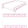 Graziano, Tovaglia in Plastica NASCITA ROSA, tavola 8 persone, 140 x 240 cm