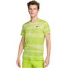 Nike T-shirt da uomo Nike Court Advantage Dri-Fit Tennis Print - Verde