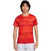 Nike T-shirt da uomo Nike Court Advantage Dri-Fit Tennis Print - Arancione