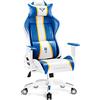 DIABLO Sedia Gaming Ergonomica X-One 2.0 | Poltrona Gaming con Braccioli Regolabili, Supporto Lombare, Funzione di Inclinazione | Sedia Gamer, Gaming Chair 136 kg | Normal (L) | Aqua Blue
