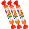 r.foradori Tex-Schmelz Traubenzucker Destrosio Caramella Arancia, confezione 3 rotoli da 33gr - energia rapida veloce, aumenta fabbisogno energetico per cervello e muscoli, assorbimento immediato