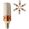 Chao Zan Lampade Led E14 Led Bianco Caldo Luce Lampadina 16w Mais Lampadine Led Equivalente a 150W 1500 Lm 3000K Non Dimmerabile Lampadine a candela（6 pezzi）