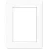 nielsen Conservation Passepartout 2,2 mm, formato esterno 30x40 cm per immagini DIN A4, bianco puro bianco chiaro liscio