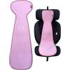 HECKBO Coprisedile estivo bambini - Rivestimento traspirante antisudore 3D - per seggiolino auto & passeggino gruppo 2/3 - Rosa