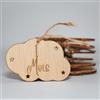 B BachVibes B. BachVibes - Plaques mensuelles en bois pour bébé - Ensemble de 14 disques mensuels - Idéal pour les photos de nouveau-nés et comme cadeau pour une baby shower. (Francese)