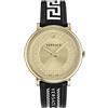 Versace Orologio da uomo V-Circle in oro da 42 mm VE5A02121, Oro, V-Circle