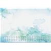 SIGEL HO314 - Sottomano in carta, calendari per 3 anni e settimana, design watercolor sea, A2 (59,5 x 41 cm), colore: Blu/Vgert, 30 fogli