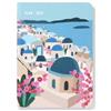 Letts of London Agenda settimanale 2025 Wanderlust, formato A6, Santorini