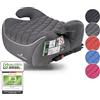 WALSER Premium seggiolino auto ISOFIX, seggiolino auto 125-150 cm, seggiolino auto Andy ultima norma 2024 ECE R 129, seggiolino auto bambino grigio