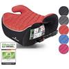 WALSER Premium seggiolino auto ISOFIX, seggiolino auto 125-150 cm, seggiolino auto Andy ultima norma 2024 ECE R 129, seggiolino auto bambino nero/rosso