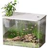 Generico Acquario da tavolo, acquario Betta - Display da tavolo Acquario per tartarughe con pesci - Piccoli acquari, vasca decorativa compatta per l'allevamento di tartarughe, piccoli pesci