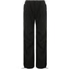 LAEMILIA Pantaloni casual da donna a vita bassa, pantaloni cargo larghi, con tasche, Nero , 50