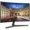 Samsung Monitor CF39 (‎C24F396), Curvo (1800R) , 24, 1920x1080 (Full HD), VA, 60 Hz, 4 ms, FreeSync, HDMI, D-Sub, Ingresso Audio, Eye Saver Mode, Nero