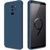 GiiYoon Cover per Samsung Galaxy S9 Plus / S9+ Custodia in Silicone, Custodia Antiurto Case Sottile in Silicone TPU con Strato Interno in Fibra e Protezione della Fotocamera, Blu