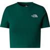 The North Face T-Shirt Crop Donna Verde