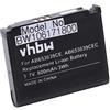 vhbw 1x batteria compatibile con Samsung SGH-Z240 smartphone cellulare (800mAh, 3,7V, Li-Ion)