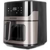 Black & Decker BLACK+DECKER BXAF6500E - Friggitrice ad aria senza olio da 1600 W, 6,5 L, fino a 1300 g di patate, finestra trasparente nel cestello, temperatura da 80 a 220ºC, 8 programmi
