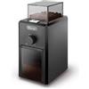 DELONGHI De'Longhi KG79 Macinacaffè elettrico, Macinacaffè professionale a Pressione con 16 Livelli di Macinatura, Pulsanti soft touch, Fino a 12 tazze, Nero