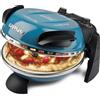 G3 Ferrari G10006 Pizza Express Delizia, Forno Pizza, 1200 W, Termostato regolabile 400°C, Pizza fragrante in 5 minuti, Doppia resistenza riscaldante, Ricettario e Palette inclusi, Blu