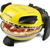 G3 Ferrari G10006 Pizza Express Delizia, Forno Pizza, 1200 W, Termostato regolabile 400°C, Pizza fragrante in 5 minuti, Doppia resistenza riscaldante, Ricettario e Palette inclusi, Giallo