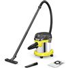 KARCHER KWD 2 S V-15/4/18 Aspirapolvere per solidi e liquidi , in acciaio inox da 15 litri, 1000 W