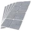 Adsamm® / 40 x feltrini autoadesivi/Grigio / 50x50 mm/Quadrato/piedini per mobili in feltro da 3.5 mm di spessore/pad protettivi per arredi