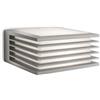 Philips Shades Applique LED, Lampada da Esterno, Resistente a Intemperie IP44, Luce Verticale, Durevole, Alluminio, Grigio Chiaro, Lampadina E27 Venduta Separatamente