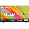 Hisense 40 QLED FHD 2023 40A5KQ, Smart TV VIDAA U6, Type-C, Compatibilità Alexa, Tuner DVB-T2/S2 HEVC 10, Double Position Stand