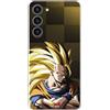 Personalaizer Custodia Dragon Ball Z Goku Super Saiyan SS3 per Samsung Galaxy S24 Plus - Cover in silicone TPU flessibile trasparente - Licenza ufficiale