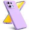 Oududianzi-Cover Compatibile con Xiaomi Redmi Note 13 5G (Not 4G)[Cover in Silicone Liquido] [Interno in Microfibra] Gomma Gel di Silicone Liquida Antiurto Custodia Cover Redmi Note 13 5G-Viola Chiaro