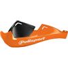 POLISPORT 8305100030 - Paramani EVOLUTION INTEGRAL 2 punti di fissaggio MX-Style in plastica con kit di montaggio incluso compatibile con tutti i modelli MX/enduro en color arancione