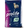 prolife grain free adult sensitive pesce e patate medium large 10kg