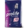 prolife grain free puppy sensitive maiale e patate medium large 10kg