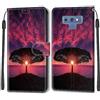 Mo-Beauty Cover per Samsung Galaxy Note 9, Cover Samsung Note 9 a Libro, Custodia in Pelle con Magnetica Portafoglio Custodia Silicone TPU Antiurto,Funzione Supporto Slot Schede (Crepuscolo)