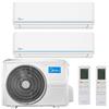CLIMATIZZATORE DUAL 12+12 MIDEA EVOLUTION WI FI INTEGRATO M2OH-14HFN8-Q R-32 A++A+ CON SCOCCA RISCALDATA LINEA 2026 PRONTA CONSEGNA