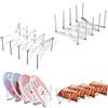XCWTBL 2 organizer regolabili per coperchi di pentole, in acciaio inox, per mobili da cucina, griglia, cassetti e mensole, salvaspazio per pentole e contenitori